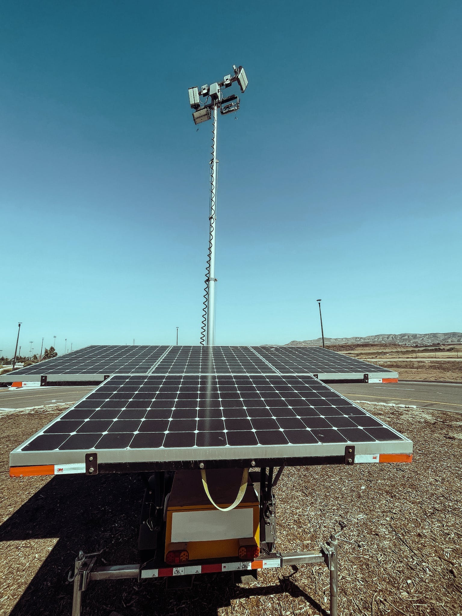 Black and White Solar Panel