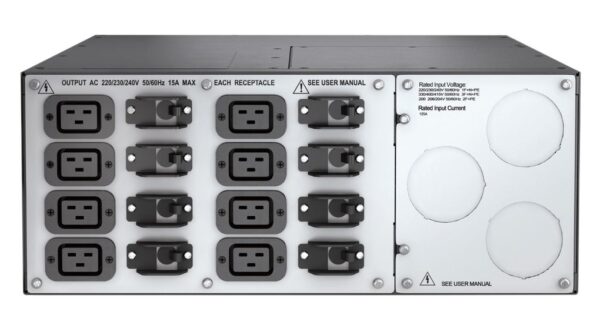 APC UPS Bypass Switch, 20kVA, Rackmount, Hardwired Input / IEC Output (SBP20KRMI4U) - Image 2